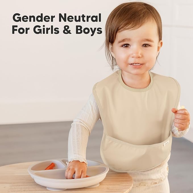 3-Pack Waterproof Baby Bibs for Eating - Image 8