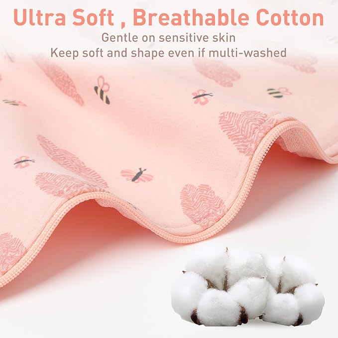 Premium Soft Cotton Swaddle Blanket Sleep Sack Arms Up 2 Packs 6-12 Months - Image 4