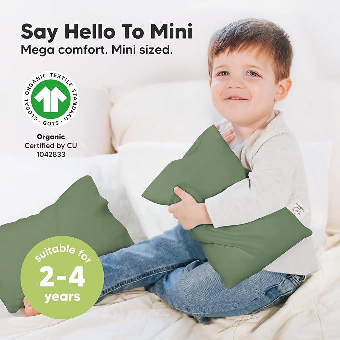 Mini Toddler Pillow with Pillowcase - Image 3
