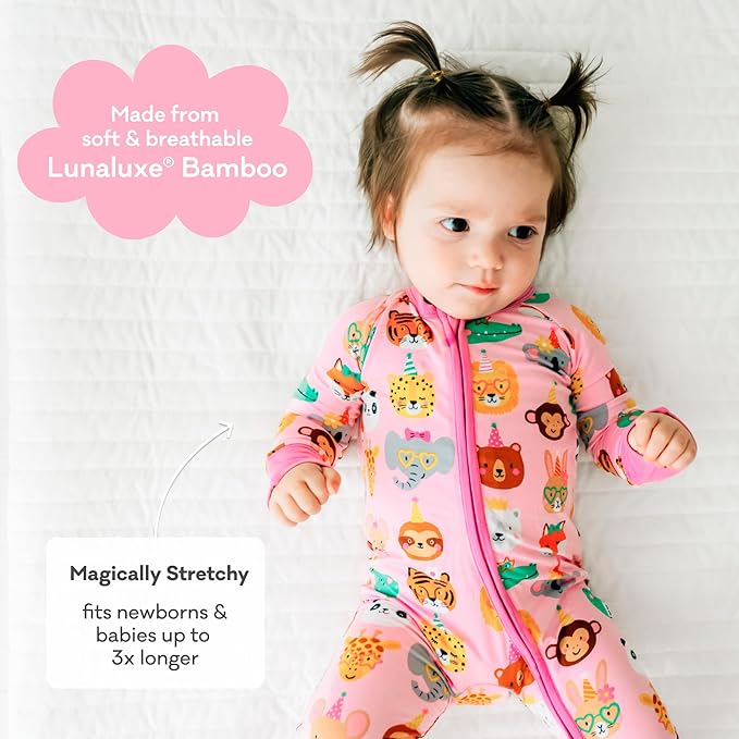 Little Sleepies Pajamas for Baby Boys & Girls, Viscose from Bamboo Baby Pajamas - Image 3