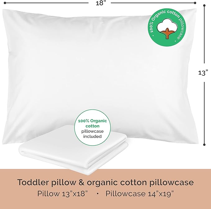 Toddler Pillow with Pillowcase - Image 2