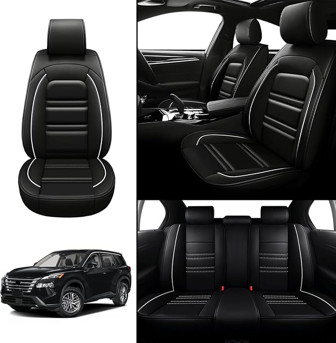 Seat Covers for Nissan Car Rogue 2008-2025 | 5-Seats Leather Seat Covers - Image 2