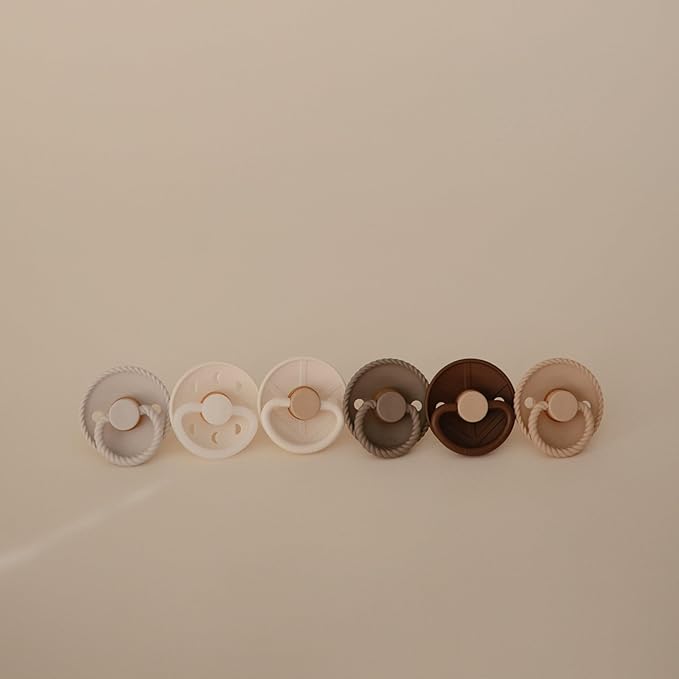 FRIGG Natural Rubber Baby Pacifier 6-Pack Earthy Wonder | Made in Denmark | - Image 3