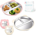 Stainless Steel Kids Plate by Unknown