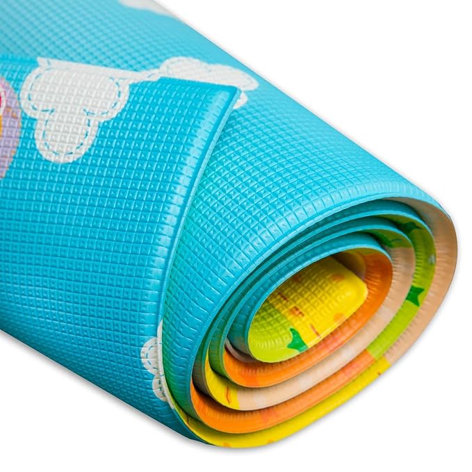 Baby Care Play Mat 73’’ x 49’’ Original One-Piece Reversible Rollable - Image 8