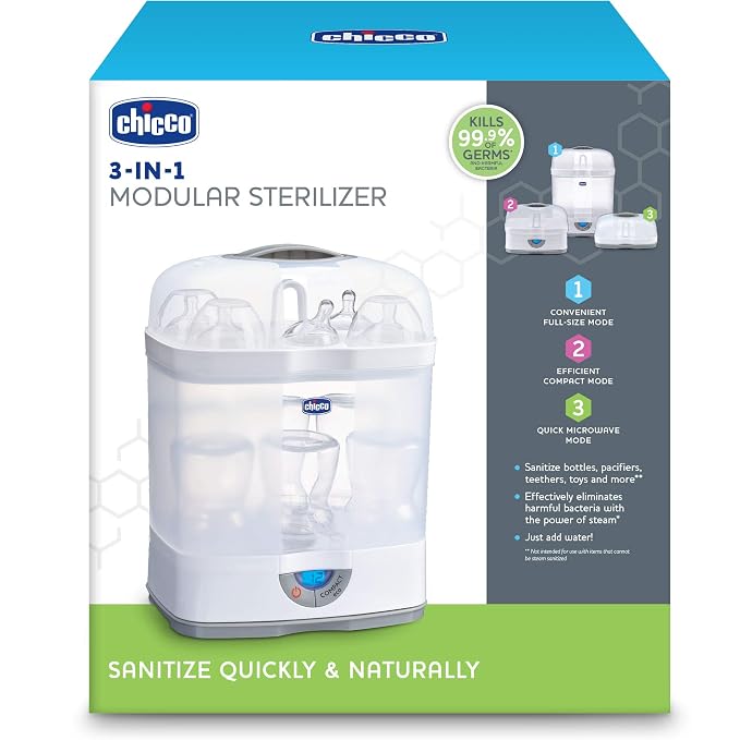 3-in-1 Modular Baby Bottle, Pump Parts, etc. Sterilizer - Image 7