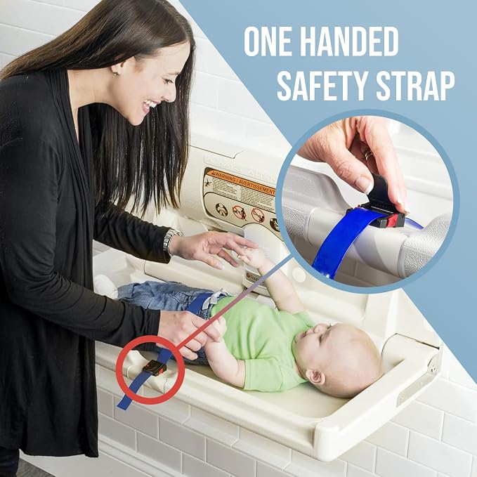 Foundations Classic Horizontal Wall-Mounted Baby Changing Station - Image 5