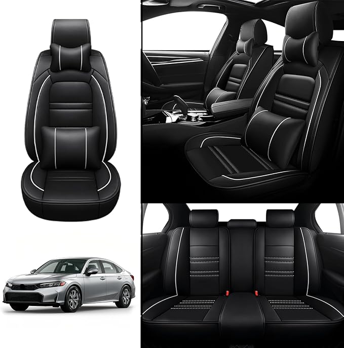 Car Seat Covers for Honda Civic 2001-2025 | 5-Seats Seat Covers, Waterproof - Image 2