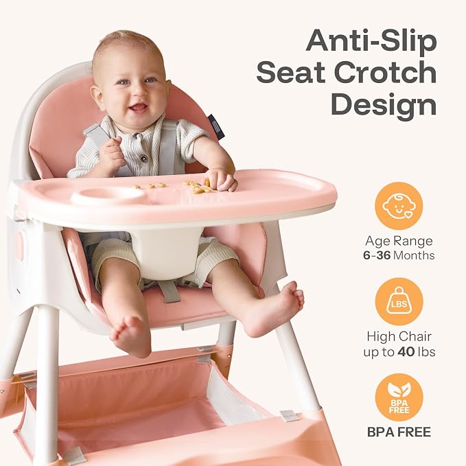 HARPPA 6-in-1 Convertible Baby High Chair - Image 3