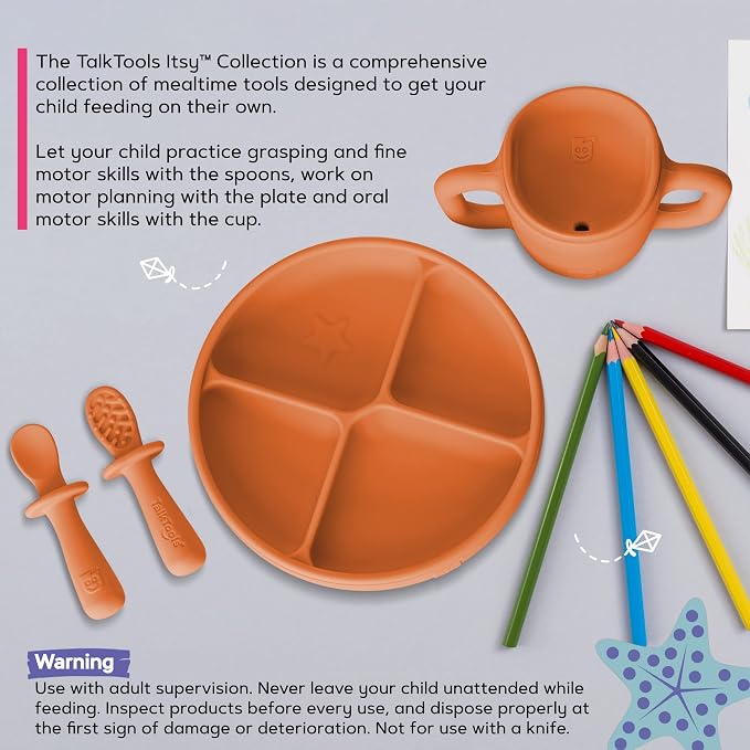 TalkTools ITSY Silicone Baby Plates Set - Image 5