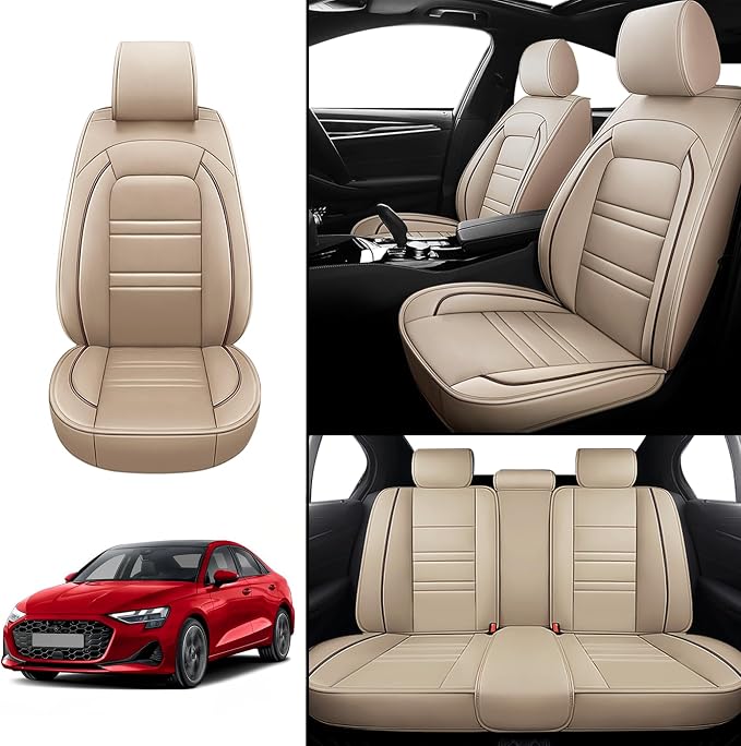 Seat Covers for Audi a3 2006-2025 | 5-Seats Leather Seat Covers - Image 2