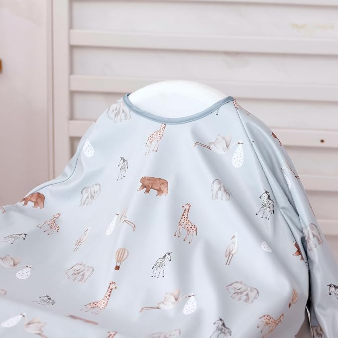 Happy Flute Long Sleeve Baby Bib-Mess Proof Baby Feeding Bibs - Image 8