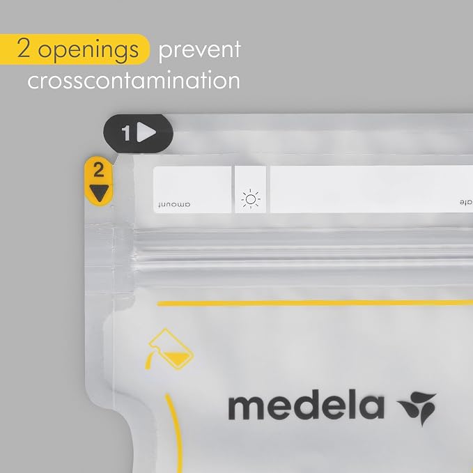 Medela Easy Pour Breastmilk Storage Bags 200 Count 7oz/210ml Disposable - Image 4