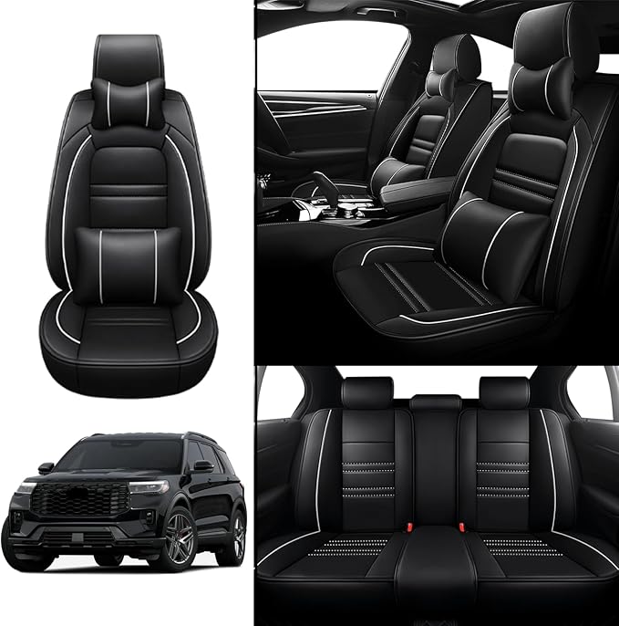 Car Seat Covers for Ford Explorer 2011-2025 | 5-Seats Seat Covers, Waterproof - Image 2