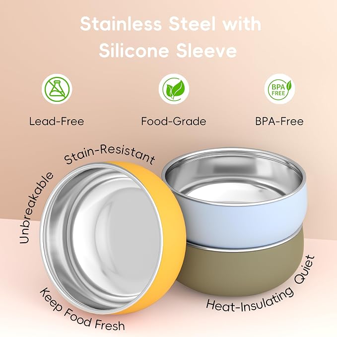 Bella's Friends Stainless Steel Baby Bowls - Image 3