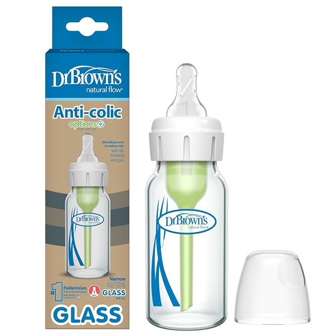 Dr. Brown's Anti-Colic Options+ Narrow Glass Baby Bottle by DrBrowns