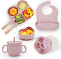 Silicone Baby Feeding Set, Baby Led Weaning Supplies, Baby Food Tableware by MIICASA