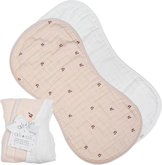 Ali+Oli 2-pk Muslin Burp Cloths by AliOli