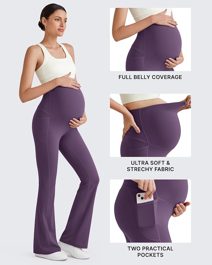 G4Free BareFeel Maternity Flare Leggings - Image 7