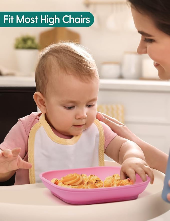 BABELIO Suction Plates for Baby and Toddler, 100% Food Grade Silicone, BPA Free - Image 5