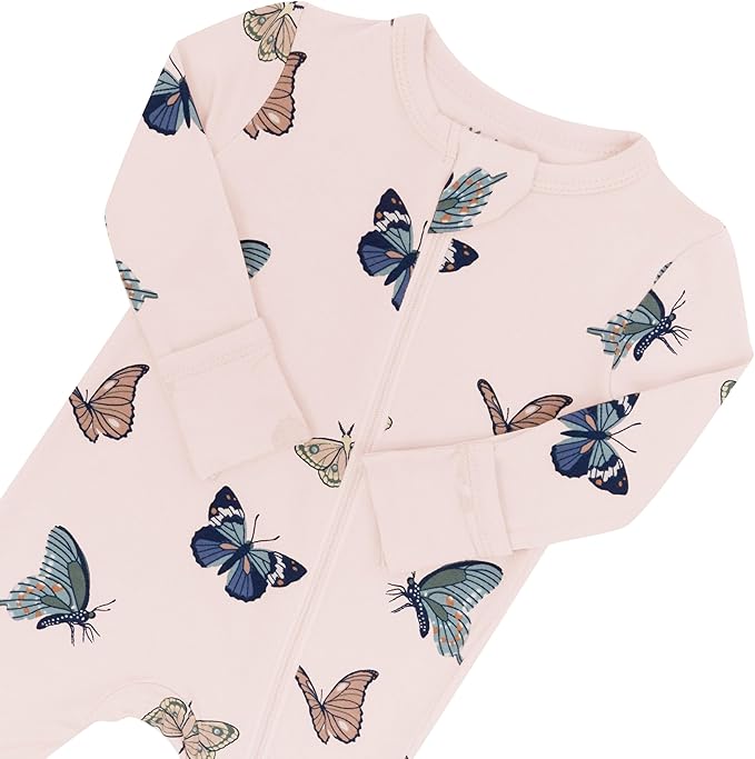 KYTE BABY Unisex Rayon Made From Bamboo Zippered Rompers 0-24 Months - Image 3