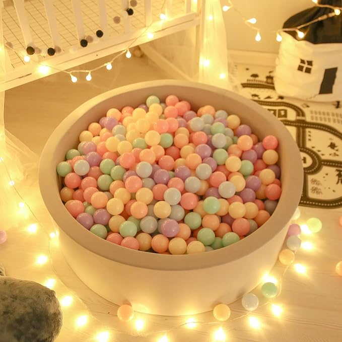 GOGOSO Ball Pits Balls for Toddlers Pack of 50 100 200 Plastics Shape Ball - Image 9