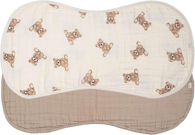 Ali+Oli 2-pk Muslin Burp Cloths - Image 5