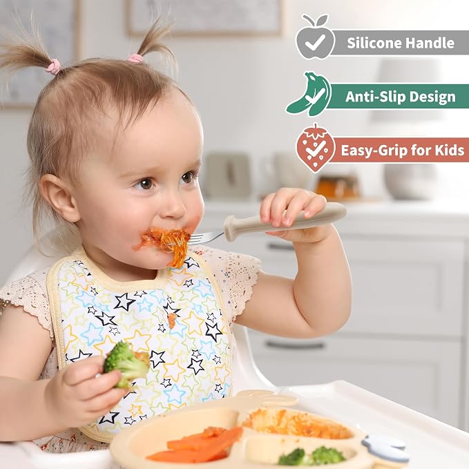 DRKIO 8 Pieces Toddler Forks Set - Image 4