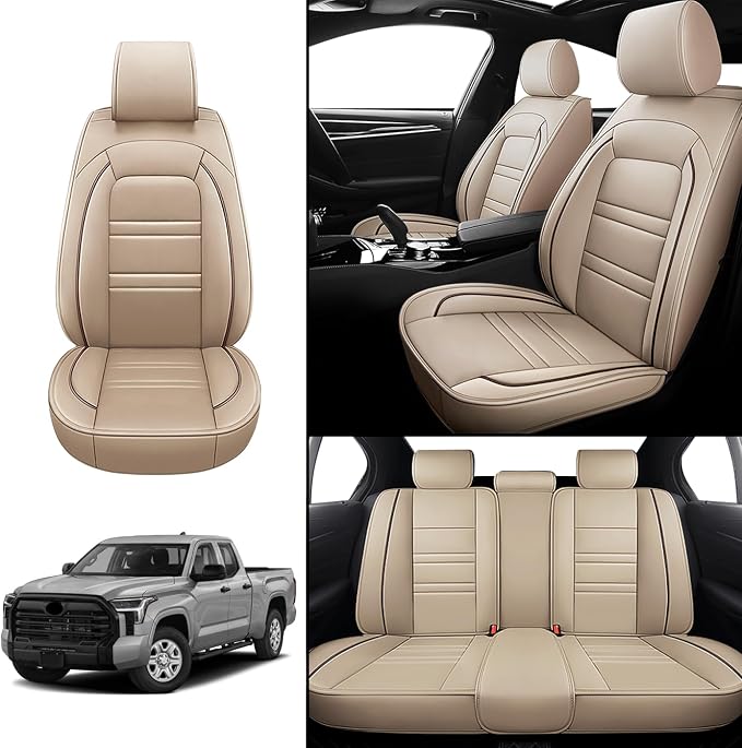 Seat Covers for Toyota Tundra 2000-2025 | 5-Seats Leather Seat Covers - Image 2