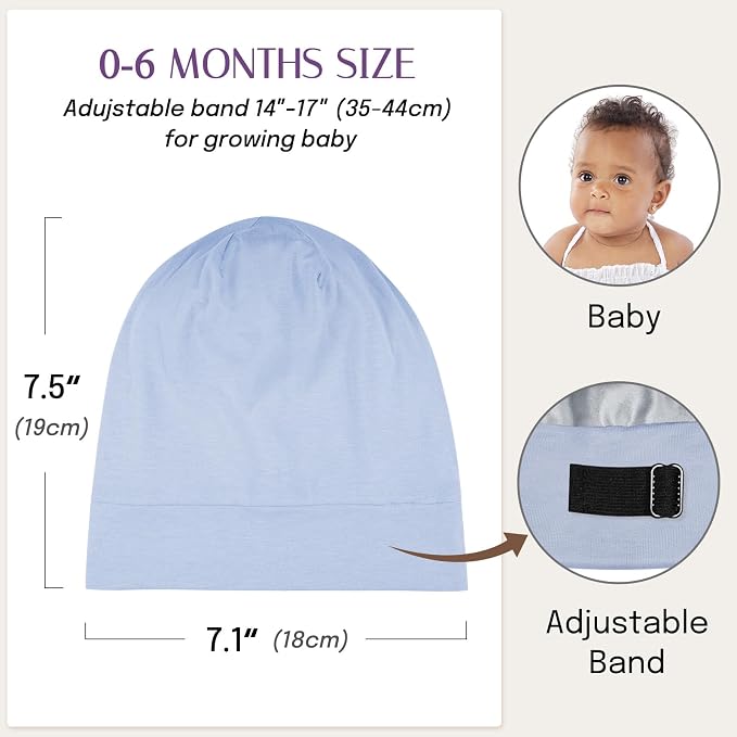 OLESILK Silk Baby Bonnet for 0-6 Months - Image 5