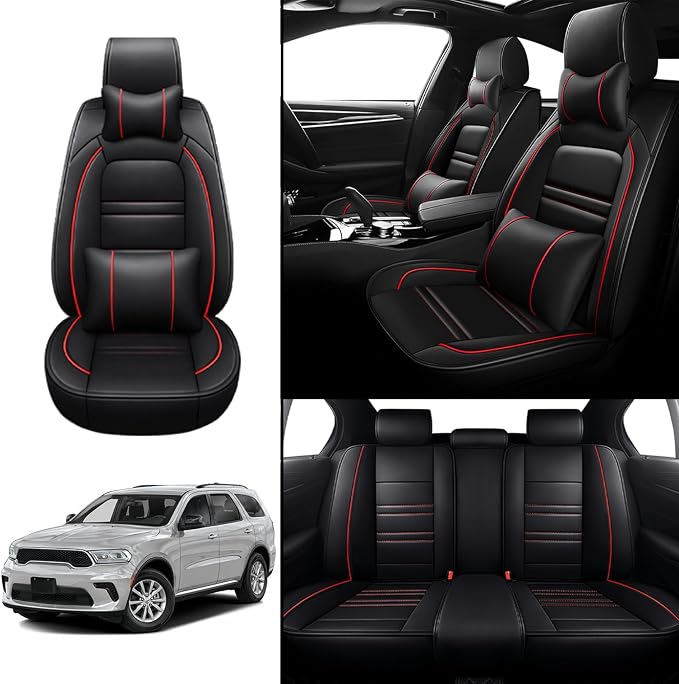 Car Seat Covers for Dodge Durango 2004-2025 | 5-Seats Seat Covers, Waterproof - Image 2