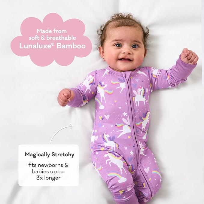 Little Sleepies Pajamas for Baby Boys & Girls, Viscose from Bamboo Baby Pajamas - Image 3