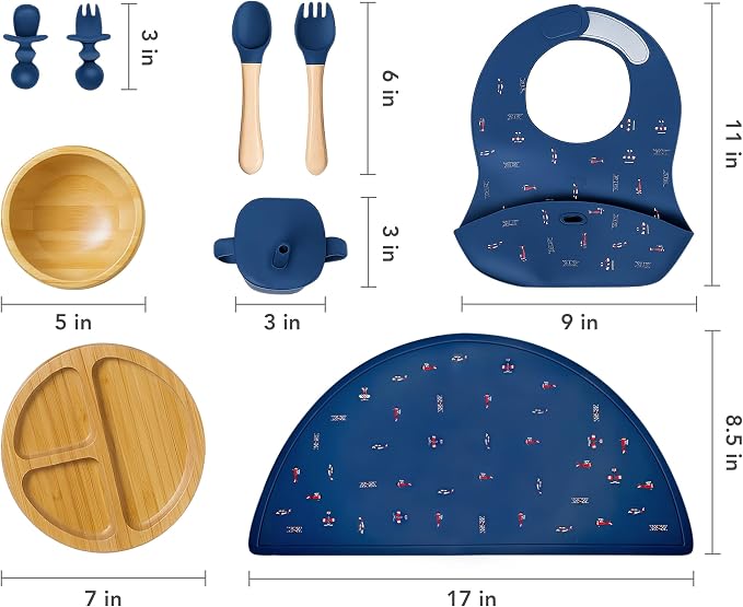 Bamboo Baby Feeding Set for Infants & Toddlers - Image 5