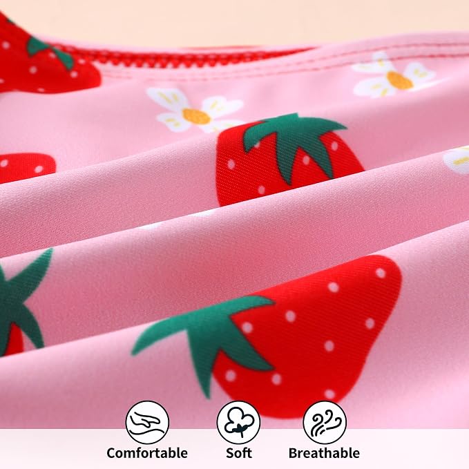 Toddler Swimsuit Girl Color Block Stripe Swimwear Baby Girl Summer Beach - Image 6