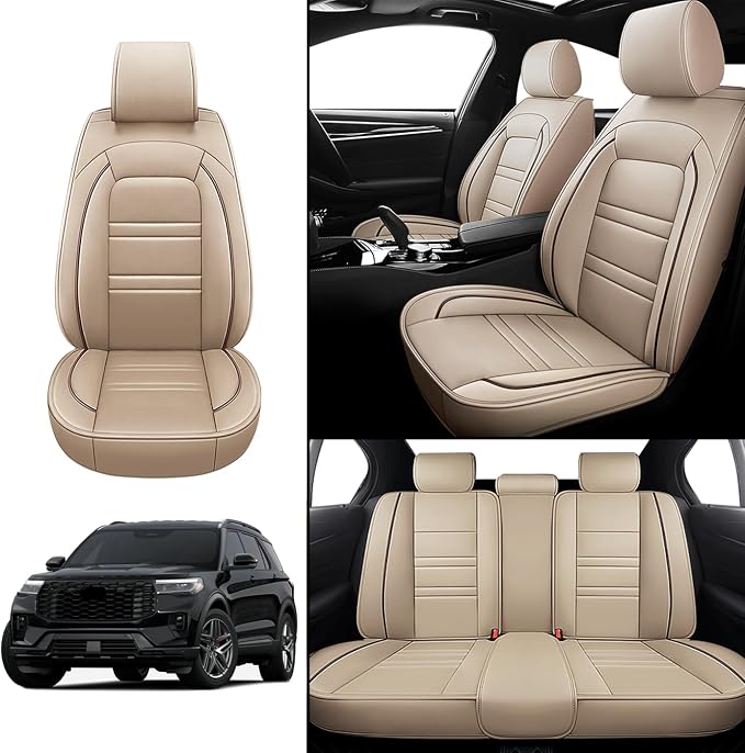 Seat Covers for Ford Explorer 2011-2025 | 5-Seats Leather Seat Covers - Image 2