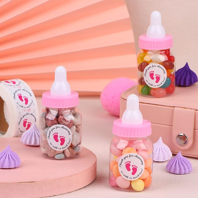 62 Pcs 3.5 Inch Baby Mini Milk Bottle Baby Shower Favor - Image 4