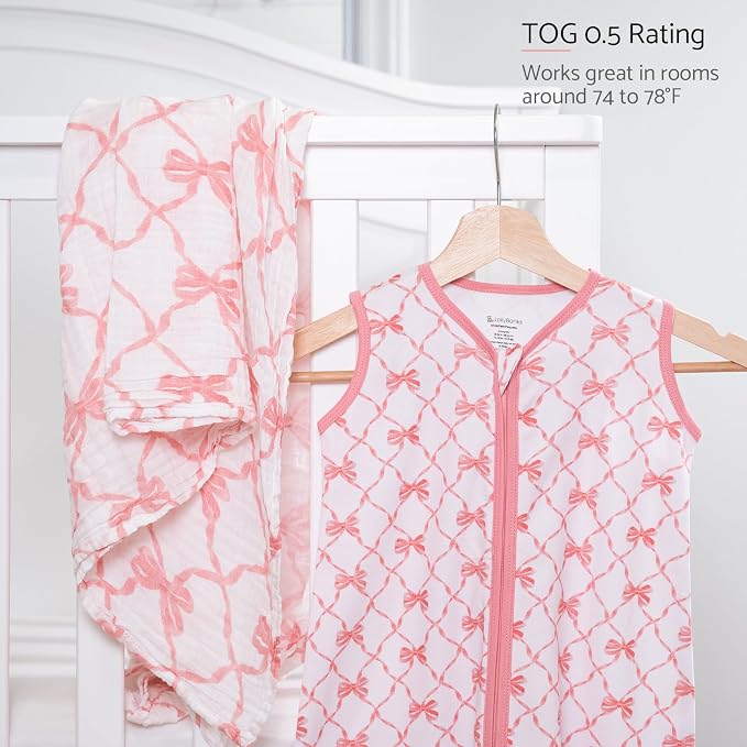 LollyBanks Baby Sleep Sack, 100% Cotton Wearable Blanket 2-Way Zipper Sleep - Image 4