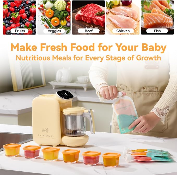 Chefhandy Baby Food Maker, Steamer & Blender - Image 5