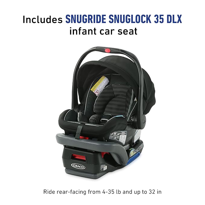 Graco Modes Nest DLX Travel System, 3-in1 Modular Baby Carseat Stroller Combo - Image 5