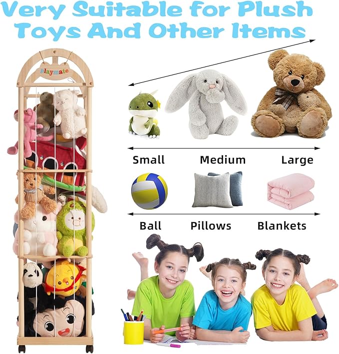 Large Stuffed Animal Storage Organizer, Playrooms & Bedrooms - Image 5