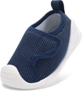 Baby Boys Girls First Walking Shoes Wide Toe Box Infant Sneakers Lightweight by STQKIDS