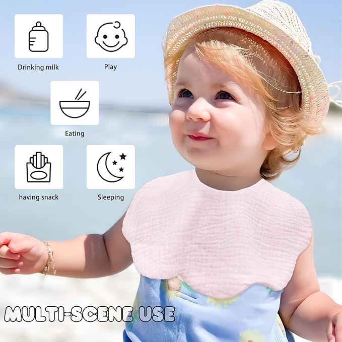 Baby Bibs Muslin Drool Teething Drooling Bibs - Image 6
