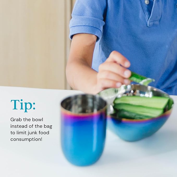 Ahimsa Stainless Steel Bowls for Kids | Non Toxic, Pediatrician Designed - Image 7