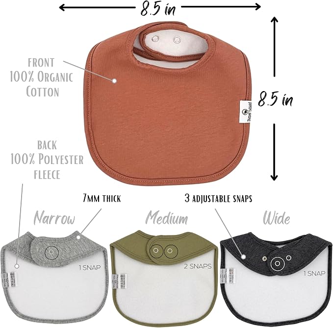 DiaperSquad's Baby Bibs for Drooling and Teething, Bibs for Boys, Baby Girl - Image 4