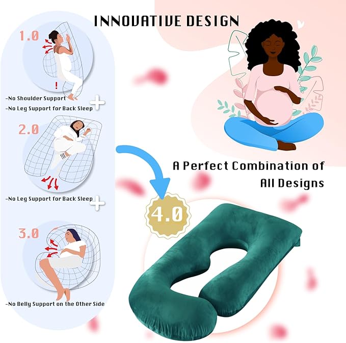 Pregnancy Pillow, Full Body Maternity Pillow 57 inch, - Image 5