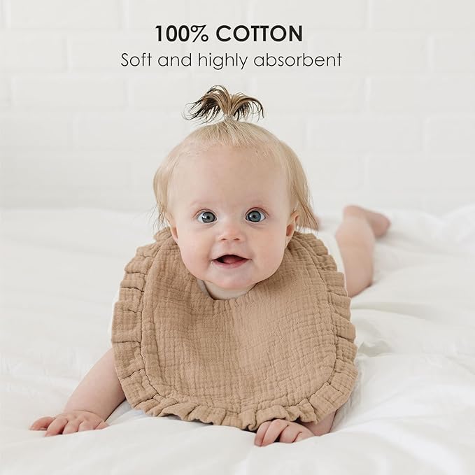 Baby Muslin Bibs Bandana Drool Bibs - Image 2