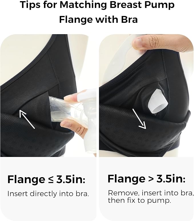 Momcozy Hands-Free Pumping Bra, Wireless & Seamless HF010 Breast Pump Bra - Image 7