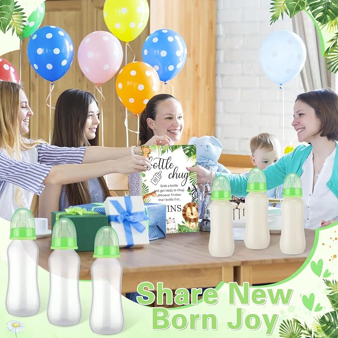 TrelaCo Cool Baby Shower Games Sets 12 Pcs Feeding Bottles - Image 7