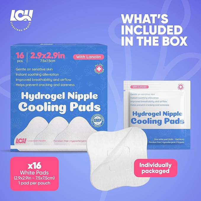 16CT Hydrogel Nipple Pads for Breastfeeding - Image 5