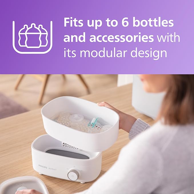 Philips Avent Baby Bottle Sterilizer and Dryer Premium, Removes 99, 9% of - Image 5